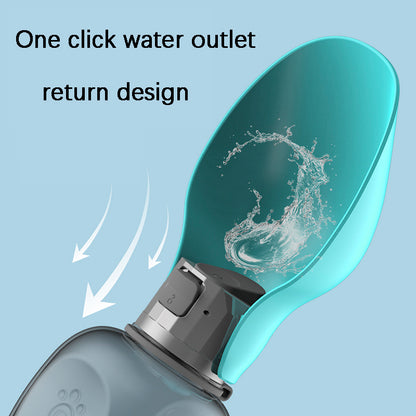 800ml Portable Dog Water Bottle – Leakproof Travel Drinking Bowl for Outdoor Walks