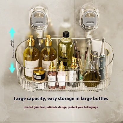 Punch-Free Suction Storage Box – Multi-Purpose Organizer for Bathroom & Kitchen