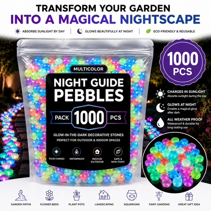 Solar Glow Luminous Garden Stones for Outdoor Décor