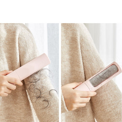2-in-1 Reusable Pet Hair Remover Brush – Self-Cleaning Lint Roller