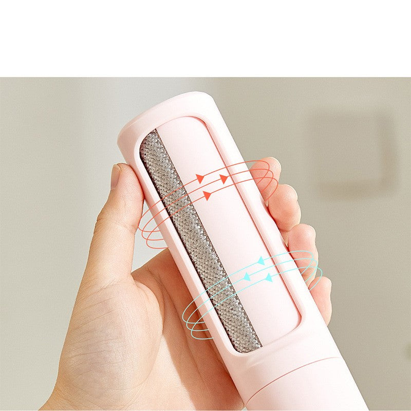 2-in-1 Reusable Pet Hair Remover Brush – Self-Cleaning Lint Roller