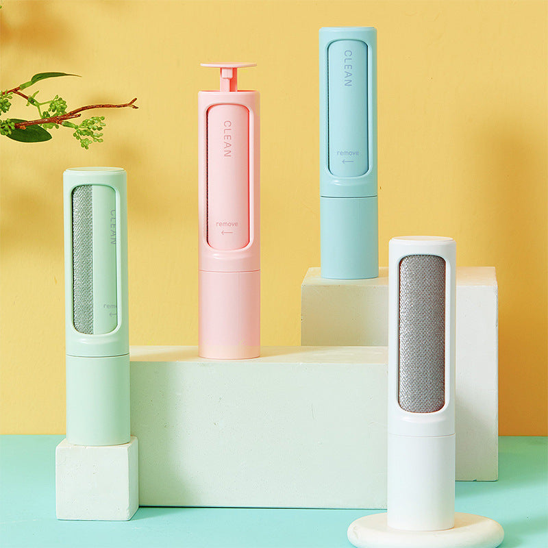 2-in-1 Reusable Pet Hair Remover Brush – Self-Cleaning Lint Roller