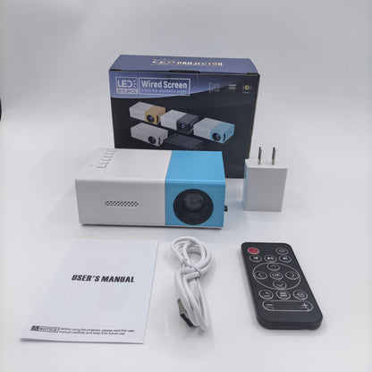 Mini Portable Home Projector, 320x240 Resolution, Compact Movie Projector, USB-Powered with Remote