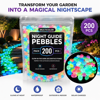 Solar Glow Luminous Garden Stones for Outdoor Décor