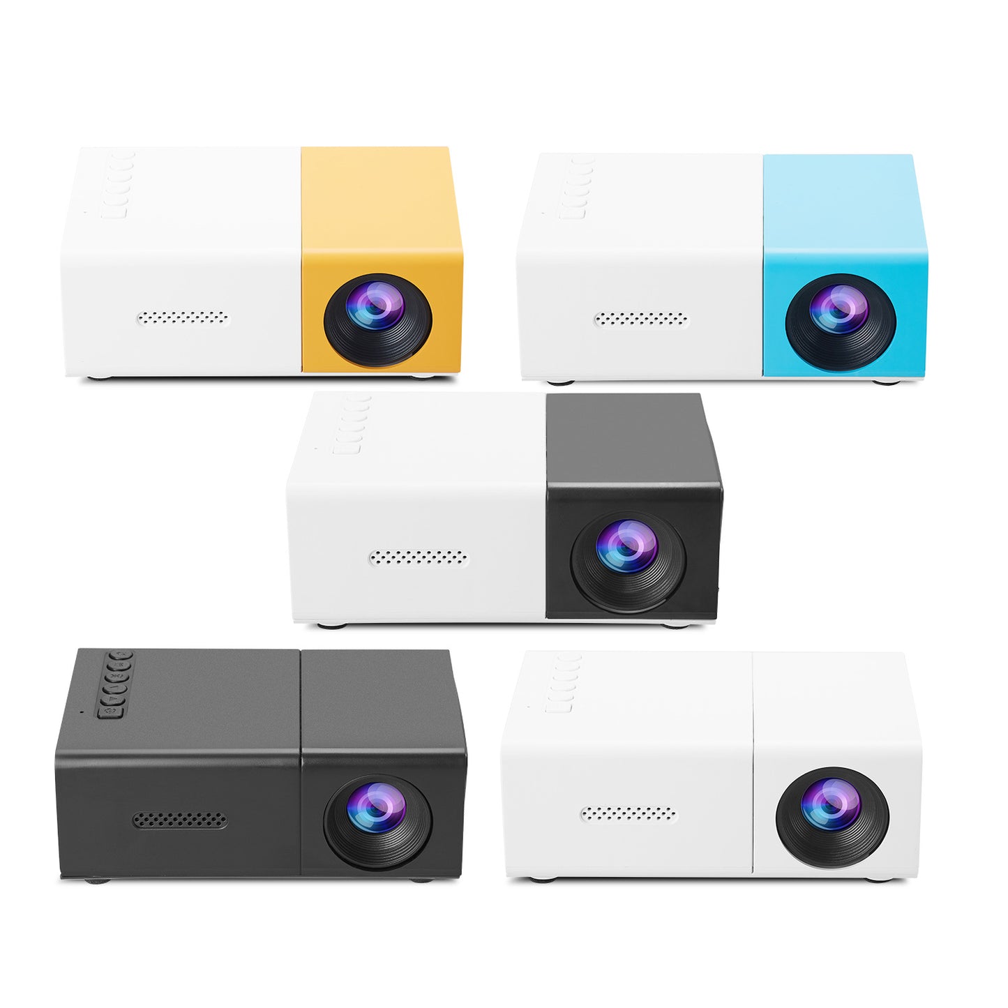 Mini Portable Home Projector, 320x240 Resolution, Compact Movie Projector, USB-Powered with Remote