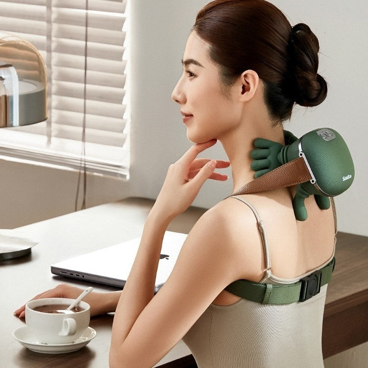 Electric Neck & Shoulder Massager – Wireless Kneading Massage with Heat for Pain Relief