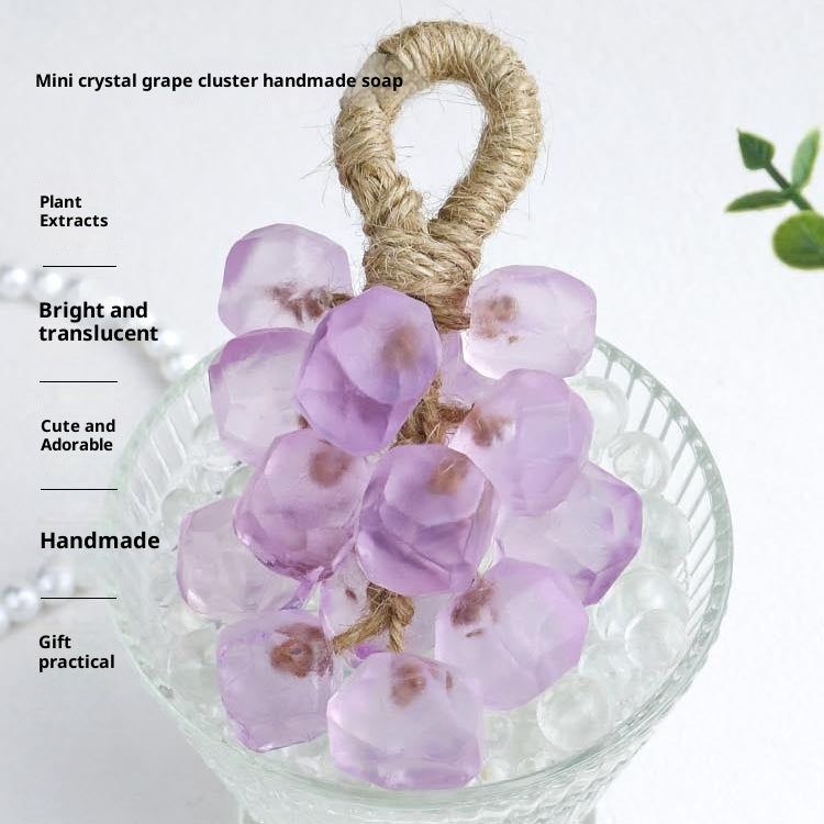 Customized Crystal Grape Soap – Handmade DIY Gem Soap Gift Set
