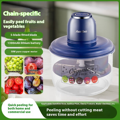 Fruit & Vegetable Automatic Electric Peeler – Rechargeable Kitchen Peeling Machine 1300mAh 50W
