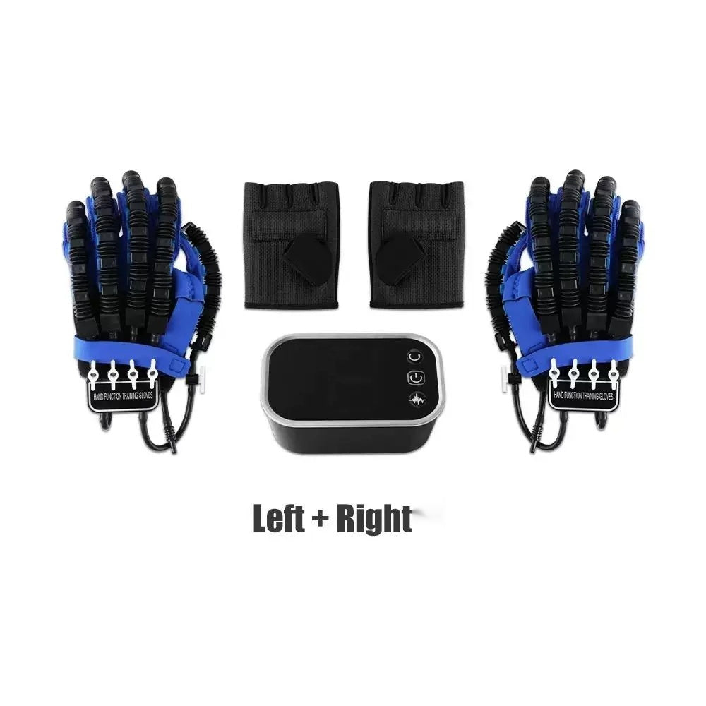 Left & Right Hand Finger Rehabilitation Exerciser Robot Glove with Mirror Training