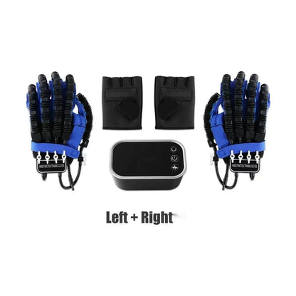 Left & Right Hand Finger Rehabilitation Exerciser Robot Glove with Mirror Training