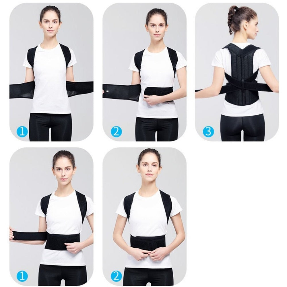 Spine Bending Posture Corrector – Adjustable Back & Shoulder Support Brace