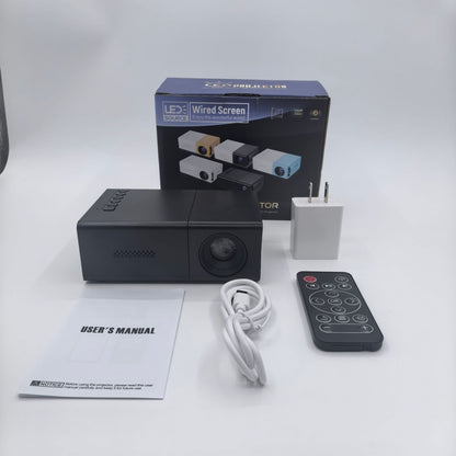 Mini Portable Home Projector, 320x240 Resolution, Compact Movie Projector, USB-Powered with Remote
