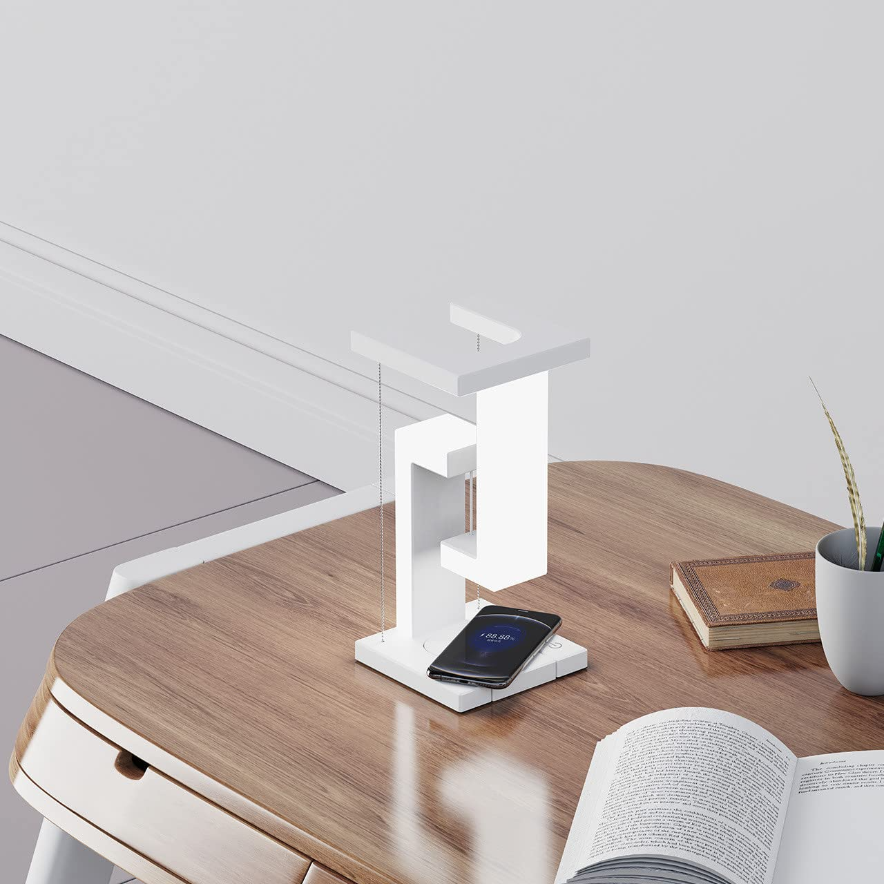 Floating Wireless Charging Table Lamp – Magnetic Suspension LED Desk Light