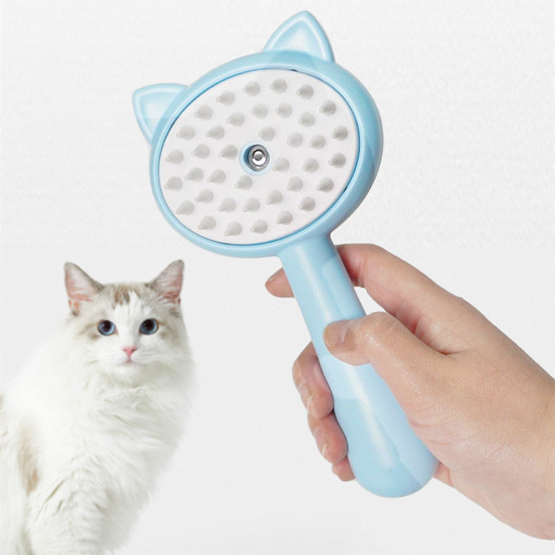 Steam Cat Grooming Brush – Rechargeable Pet Hair Remover & Massage Comb