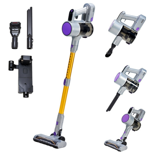 Cordless Stick Vacuum Cleaner – Lightweight Rechargeable Vacuum with LED Light