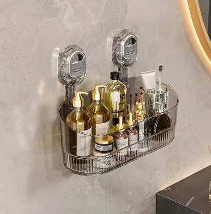Punch-Free Suction Storage Box – Multi-Purpose Organizer for Bathroom & Kitchen