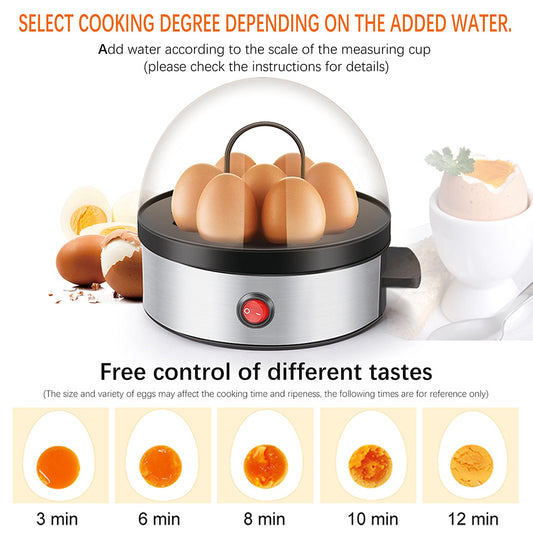 Multifunctional Mini Egg Cooker & Breakfast Egg Steamer – ABS Stainless Steel