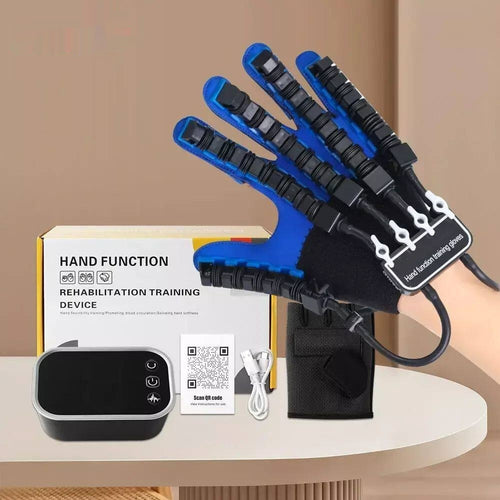 Left & Right Hand Finger Rehabilitation Exerciser Robot Glove with Mirror Training