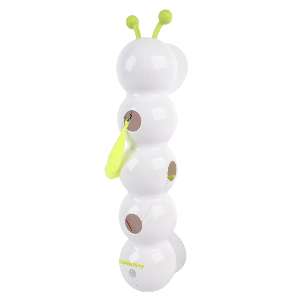 Interactive Teasing Cat Toy with Tail, Motion-Activated Rechargeable Kitten Toy
