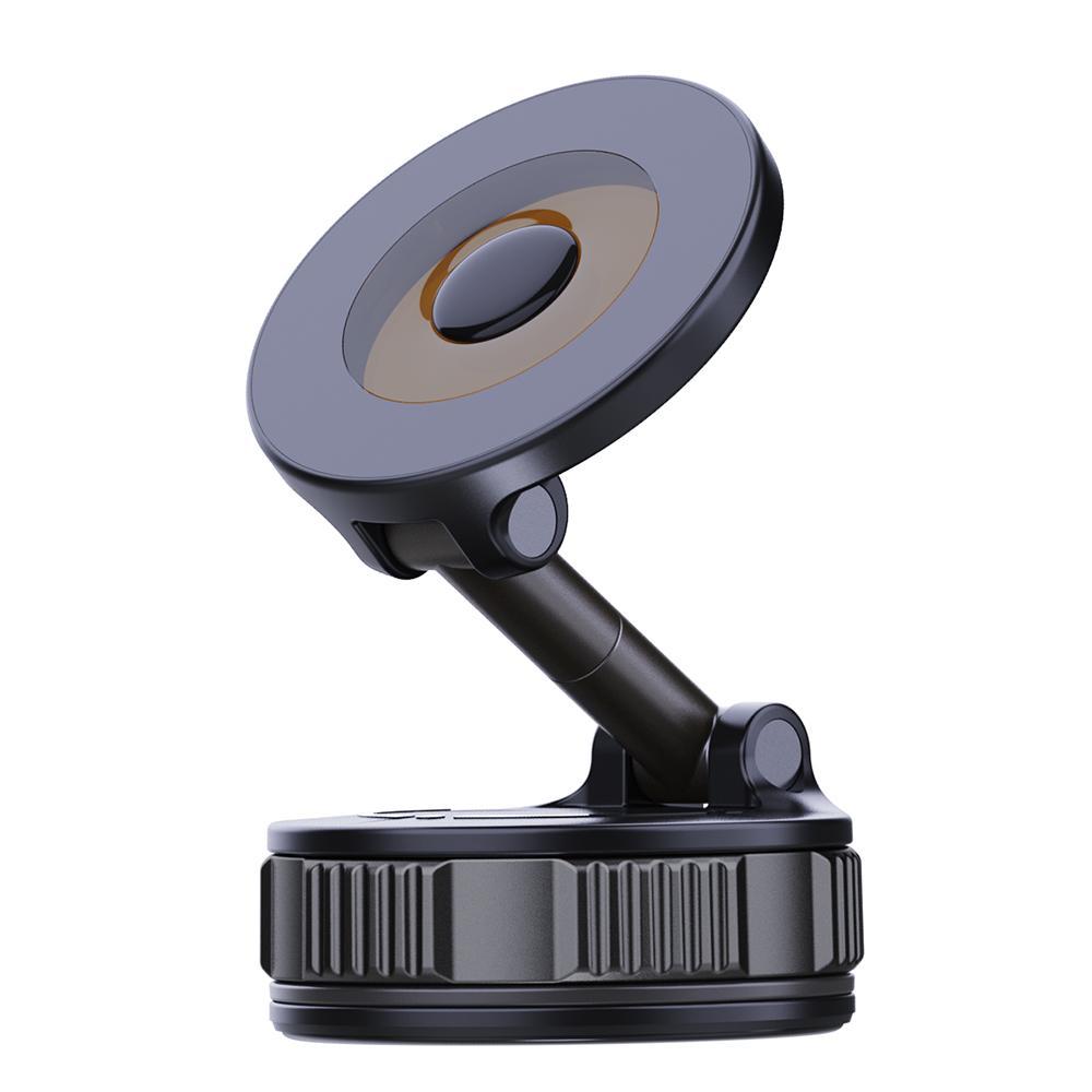 Magnetic Vacuum Phone Holder – Foldable Adjustable Car Mount with Strong Suction