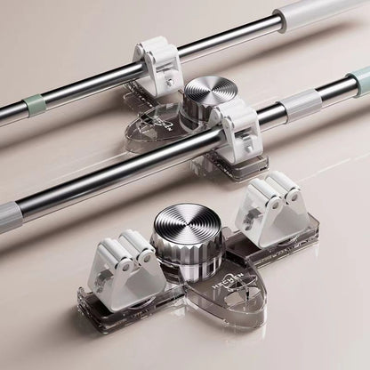 Suction Cup Broom Holder & Mop Hanger – Punch-Free Wall Mount Organizer