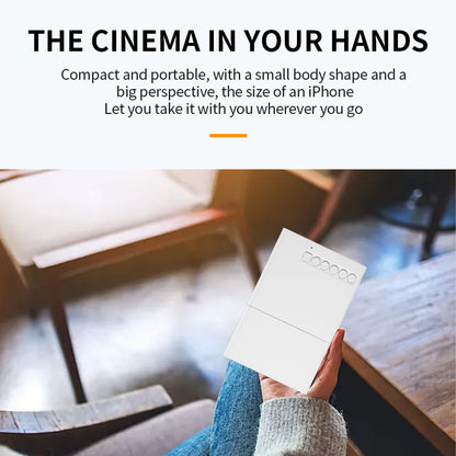 Mini Portable Home Projector, 320x240 Resolution, Compact Movie Projector, USB-Powered with Remote