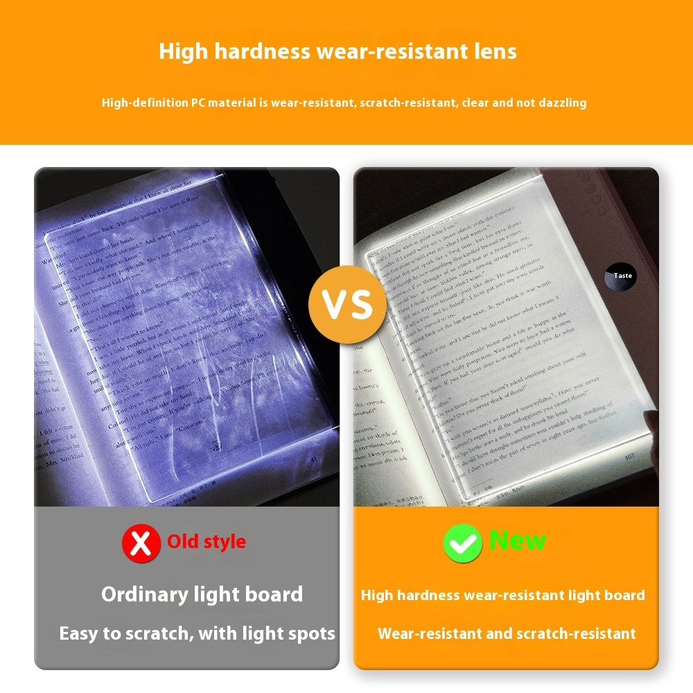 LED Tablet Reading Light – Rechargeable Book Light with Adjustable Brightness & Color Modes