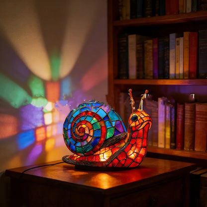 Handmade Colorful Resin Mosaic Lamp – Fish, Deer, Cactus, Snail | Modern Minimalist Home Décor