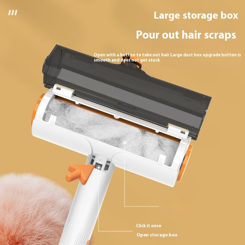 2-in-1 Pet Hair Removal Roller – Reusable Washable Lint & Fur Remover Brush