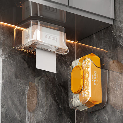 Punch-Free Wall Mounted Wipes Storage Box – Modern Multi-Purpose Tissue Holder