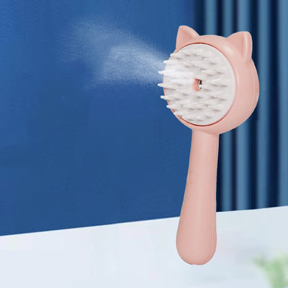Steam Cat Grooming Brush – Rechargeable Pet Hair Remover & Massage Comb