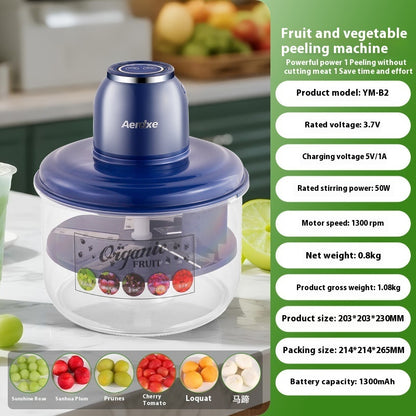 Fruit & Vegetable Automatic Electric Peeler – Rechargeable Kitchen Peeling Machine 1300mAh 50W