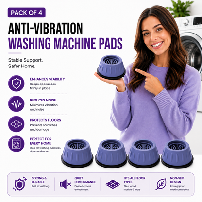 Multipurpose Anti-Vibration Pads – Pack of 4