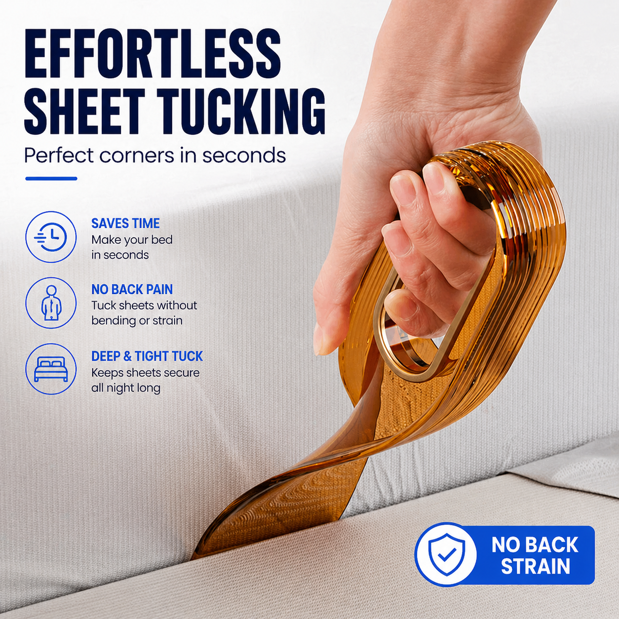 2-in-1 Mattress Lifter & Sheet Tucker