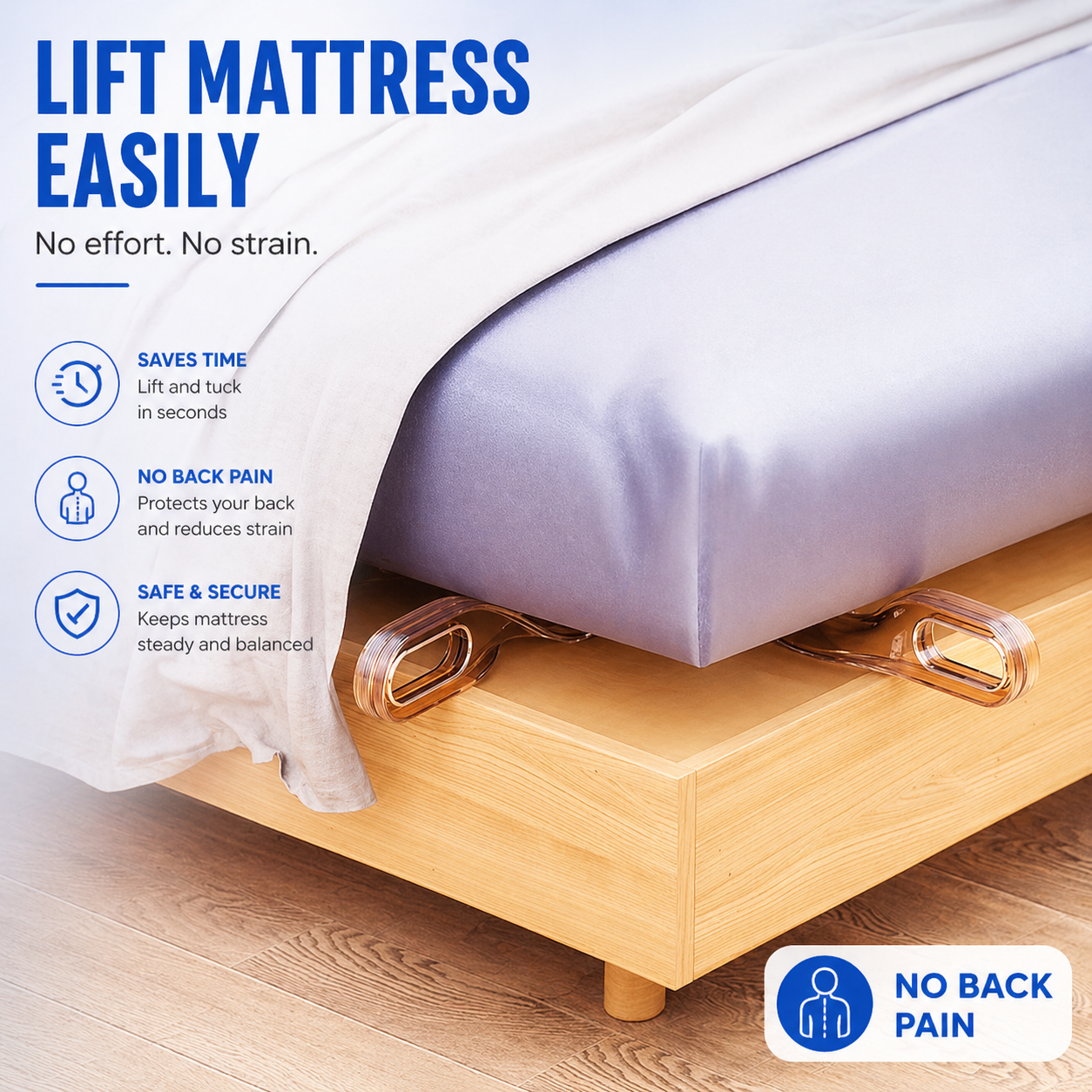 2-in-1 Mattress Lifter & Sheet Tucker