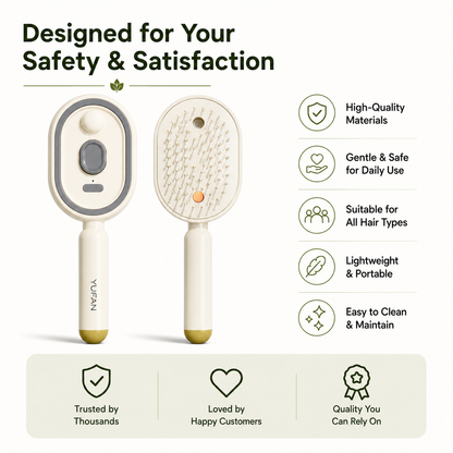 Electric Hair Nourishing Massage Comb with Atomizing Mist