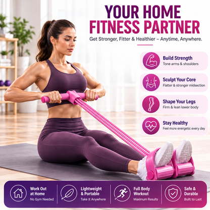 Pedal Resistance Band – Full-Body Home Workout Trainer