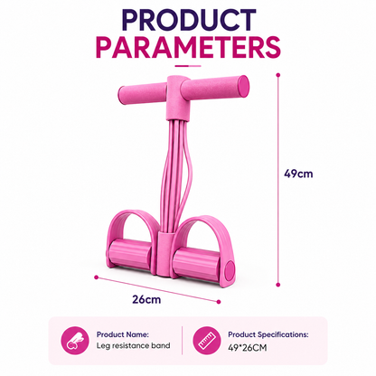 Pedal Resistance Band – Full-Body Home Workout Trainer