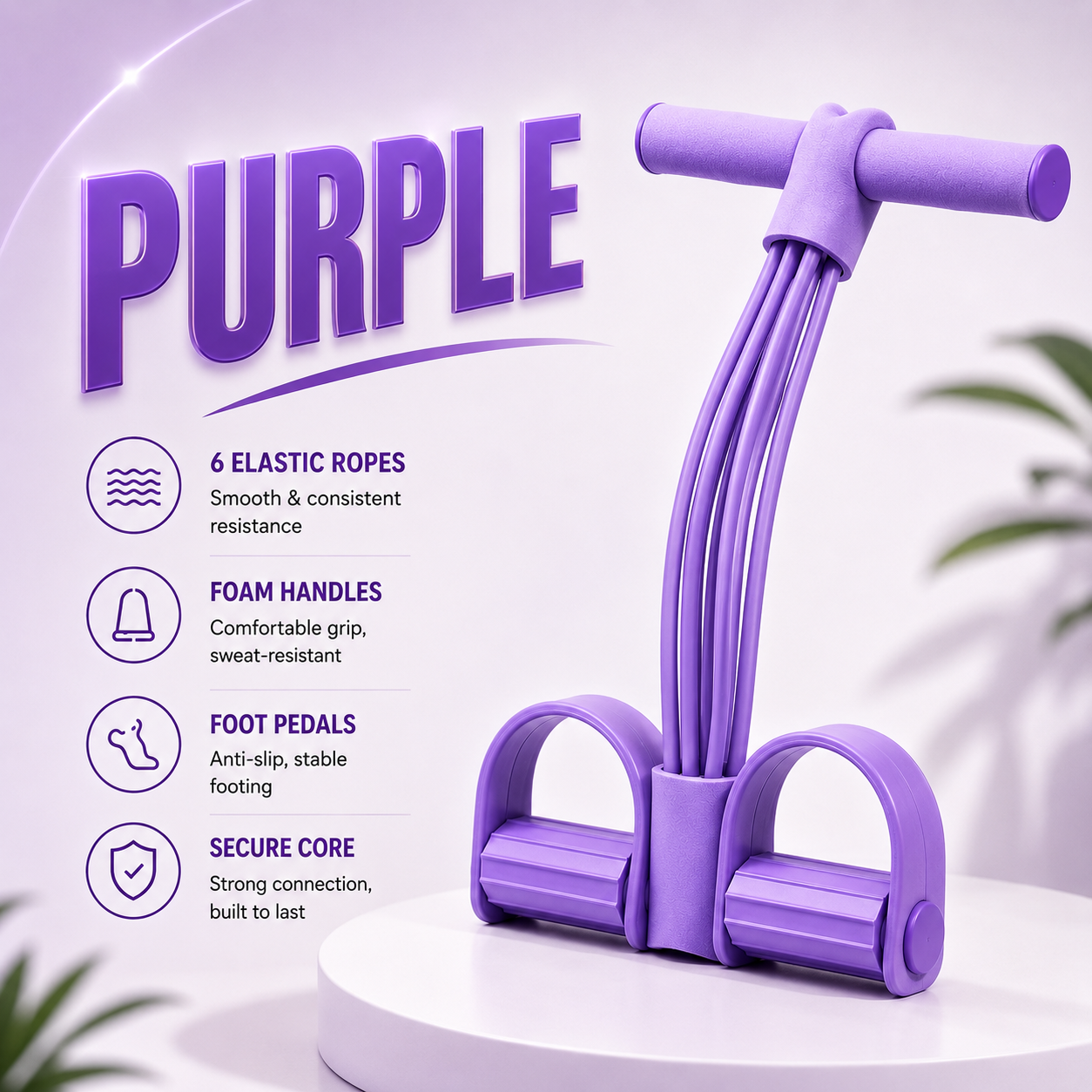 Pedal Resistance Band – Full-Body Home Workout Trainer