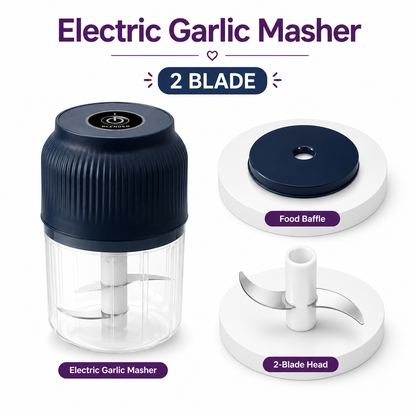 Mini USB Rechargeable Food Chopper & Garlic Grinder - 350 ml