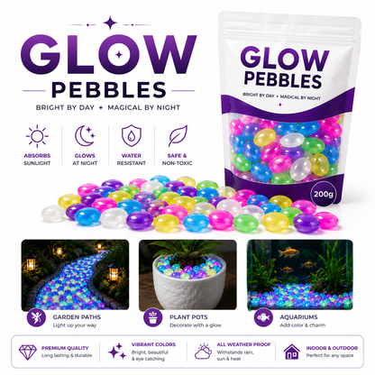 Solar Glow Luminous Garden Stones for Outdoor Décor