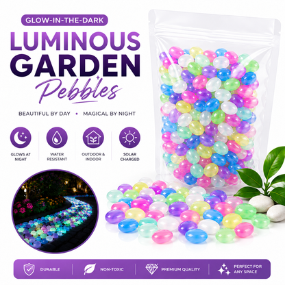 Solar Glow Luminous Garden Stones for Outdoor Décor