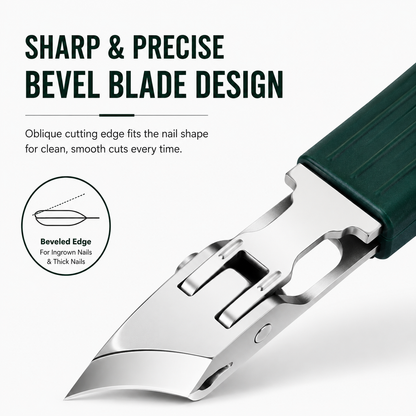 3 Pcs Large Opening Anti-Splash Bevel Nail Clippers Set