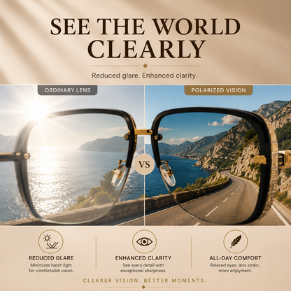 Premium Signature HD Polarized Sunglasses – Luxury UV400 Eyewear