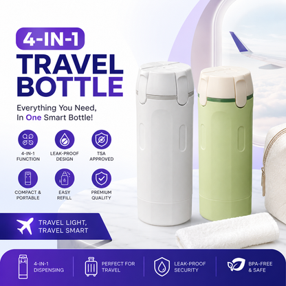 4-in-1 Leakproof Travel Dispenser for Toiletries