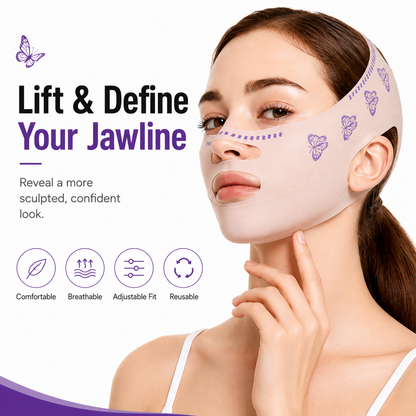 V-Line Lifting Mask for Face Slimming and Jawline Support - Pack of 2