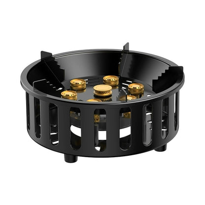 Portable Cassette Stove for Outdoor Cooking, All-in-One Gas Stove, Black Cartridge Stove for Camping, Hiking & Picnics
