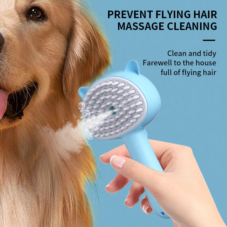 Steam Cat Grooming Brush – Rechargeable Pet Hair Remover & Massage Comb