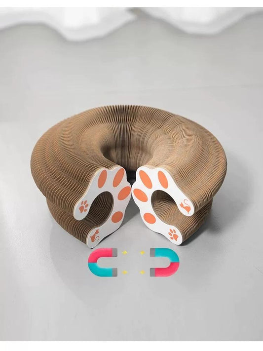 Kitty Curlz Cat Scratching Board 🐾 Foldable, Eco-Friendly & Interactive!