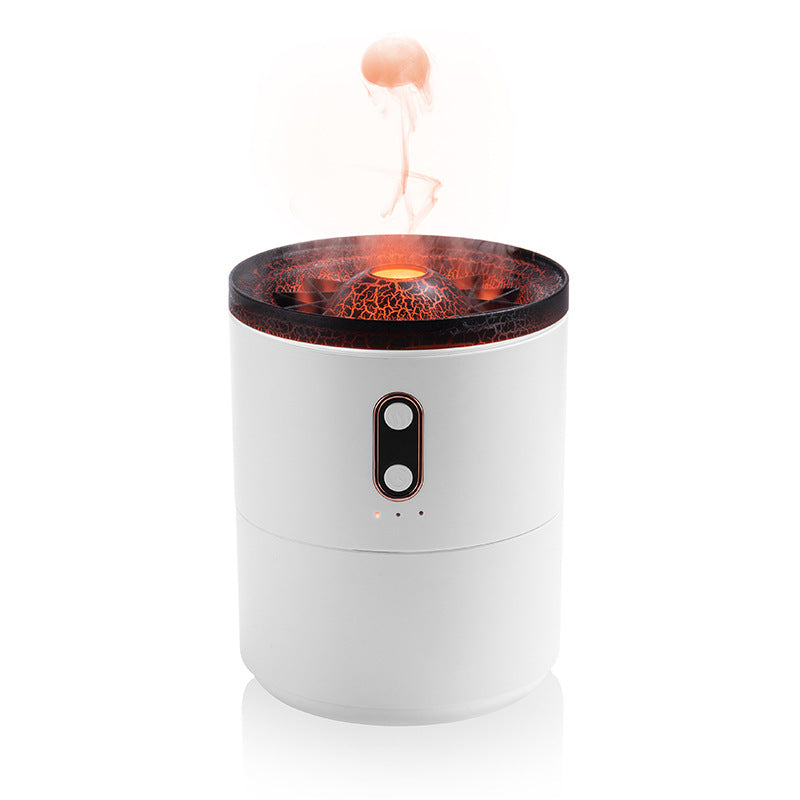 Volcanic Flame Aroma Diffuser – USB Jellyfish Humidifier Night Light